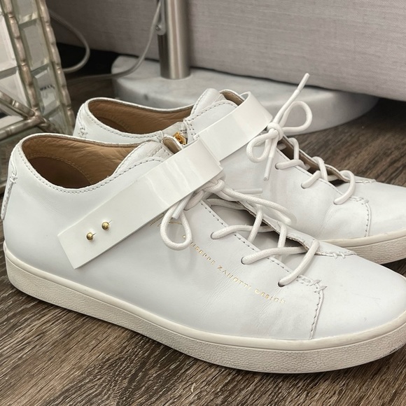 Giuseppe Zanotti White Low Top Sneaker - Picture 7 of 8